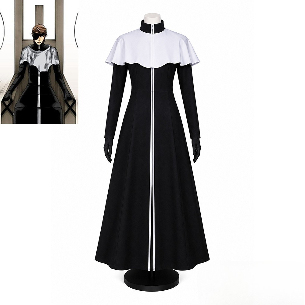 Men'S Kimono Accessories - Aizen Sousuke Cosplay-Kostüm Weißer Haori Schwarzer