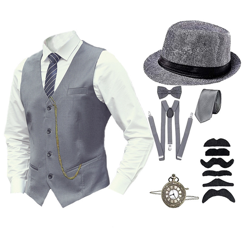 Men'S Accessories In The 1920S - Halloween 1920er Jahre Herrenkostüm und Zubehörset,