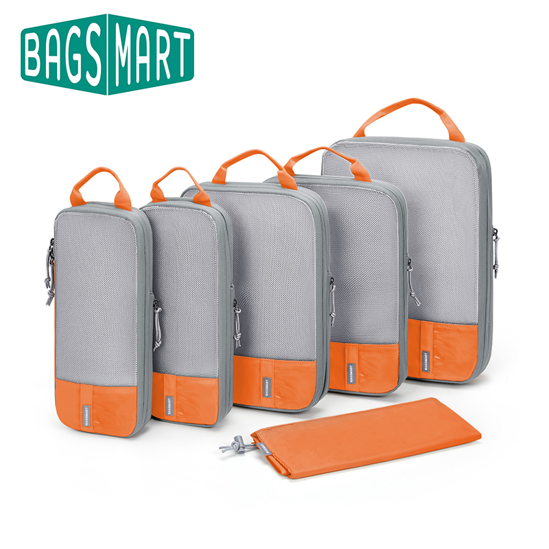 Travel Organizer Men - Bagsmart Kompression verpackungs würfel für unterwegs-6/Set