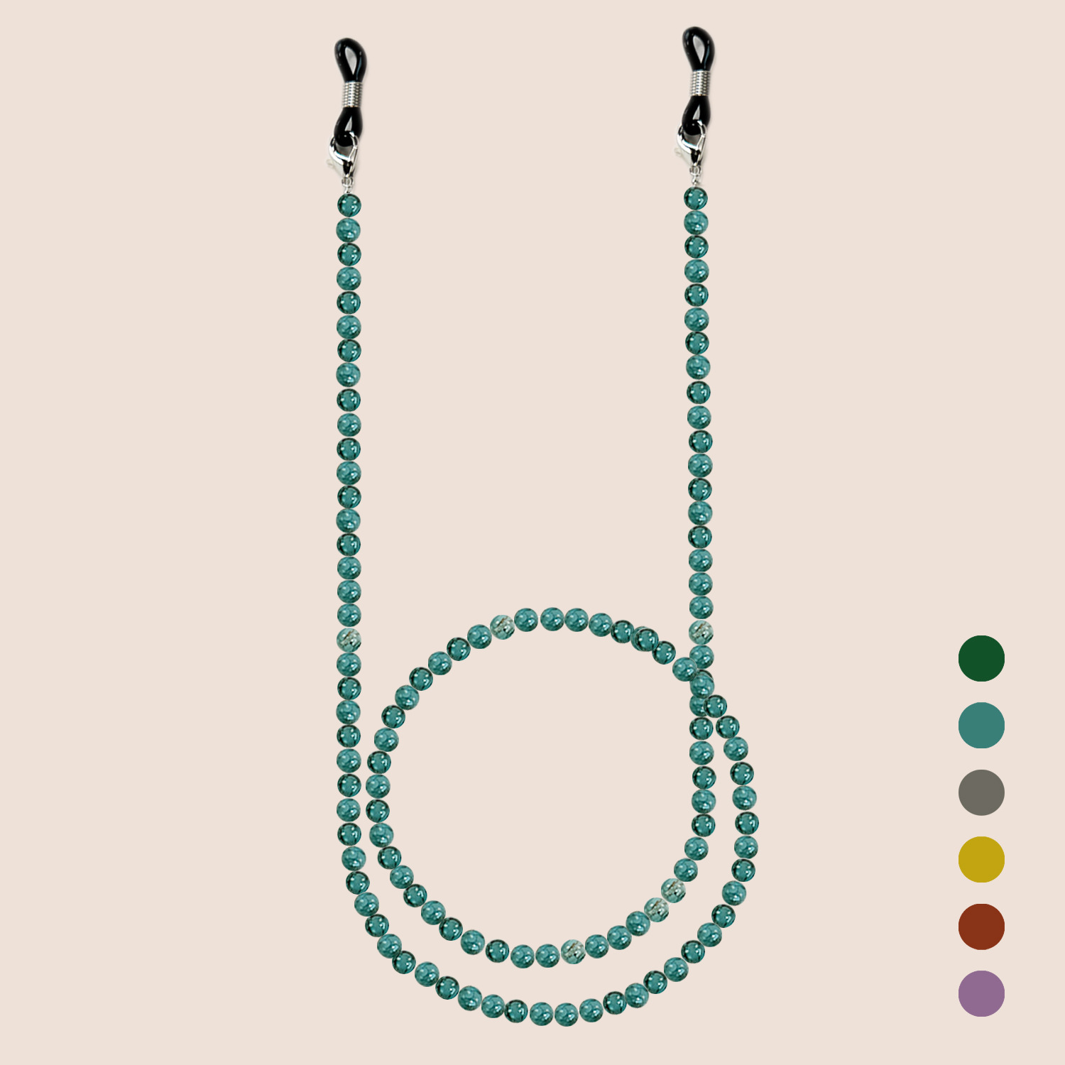 Chinesischer Stil Glasperlen-B – Men Accessories Neck Chain Bewertung und Preis